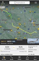Großmaschine der Bundesluftwaffe unterwegs über Thüringen Bild: Großmaschine der Bundesluftwaffe unterwegs über Thüringen
