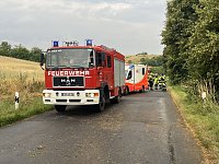 Schwerer Unfall zwischen Kelbra und Steinthalleben Bild: Schwerer Unfall zwischen Kelbra und Steinthalleben