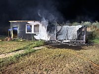 Laubenbrand in Allmenhausen Bild: Laubenbrand in Allmenhausen
