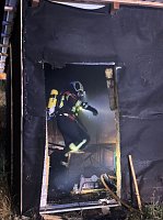 Laubenbrand in Allmenhausen Bild: Laubenbrand in Allmenhausen
