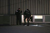 Bild: Spurensicherung in der Schachtstra&szlig;e