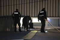 Bild: Spurensicherung in der Schachtstra&szlig;e