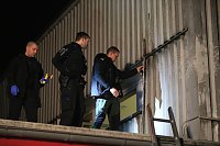 Bild: Spurensicherung in der Schachtstra&szlig;e