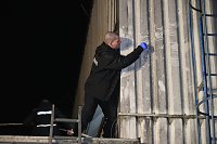 Bild: Spurensicherung in der Schachtstra&szlig;e