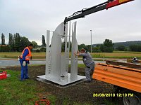 Pylone aufgesetzt Bild: Pylone aufgesetzt