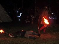Bild: Feuerschau zum Bauernmarkt