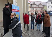 Bild: Fahnenaktion in Sondershausen