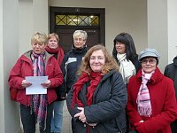Bild: Fahnenaktion in Sondershausen