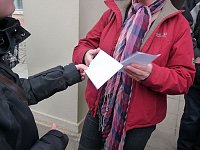 Bild: Fahnenaktion in Sondershausen