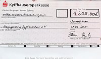Bild: &Uuml;bergabe Scheck