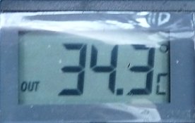 Bild: 34 &deg;C