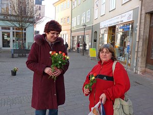 Rosen verteilt