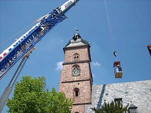 Abnahme Turmknopf Kirche Bendeleben