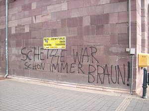 Schmierereien in Sondershausen