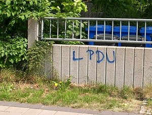 Schmierereien in Sondershausen