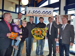 Der 1.500.000. Besucher