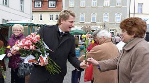 Sag es mit Rosen