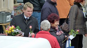Sag es mit Rosen