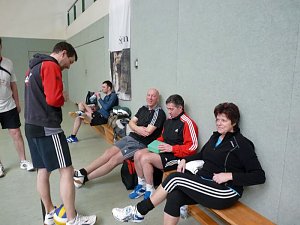 Volleyballer unter sich