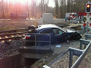 Unfall am Bahnübergang
