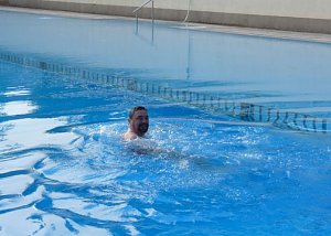 Anbaden im Bergbad