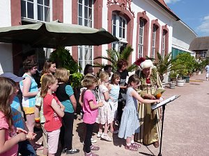 In der Orangerie gefeiert