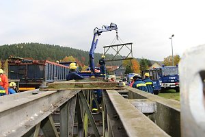 " Brückenbau im Thueringer Wald "