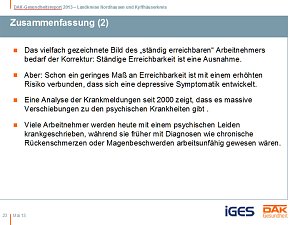 Entwicklung Krankenstand in der Region