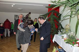 Zahlreiche Gratulanten kamen