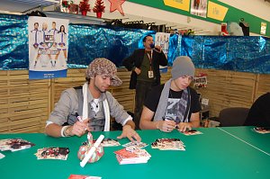 Autogrammstunde beFour in Nordhausen. nnz-City Scout on Tour