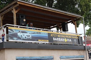 Musikalische Unterst&uuml;tzung kam vom Fanfarenzug.