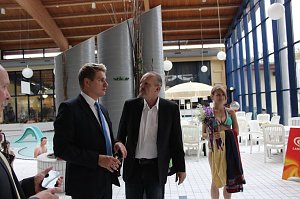 Riesenrutsche in Betrieb