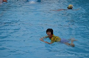 Abbaden im Greu&szlig;ner Freibad