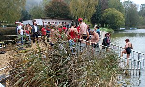 Abbaden am Bebraer Teich