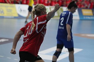 THC gewinnt erstes Champion League Spiel klar mit 33:20