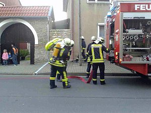 Feuerwehr probt den Ernstfall