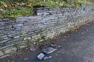 Parkmauer wird saniert