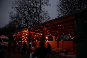 Weihnachtsromantik am Teich