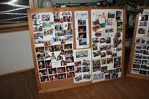 Weihnachtsmann kam mit Rentier
