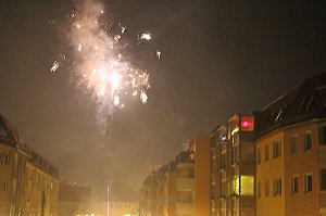 Feuerwerk &uuml;ber Sondershausen