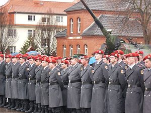 Gel&ouml;bnis der Rekruten in Sondershausen