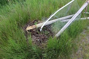 Vandalismus am Radweg?