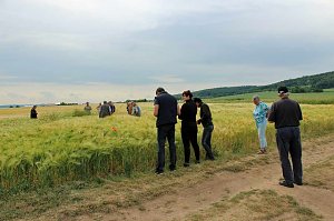 Landwirte auf Flurfahrt