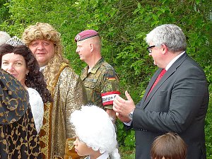 Appell mit Kanonenweihe