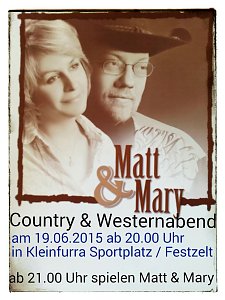 In Kleinfurra auf der Bühne