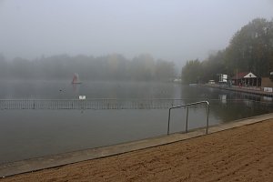 Brrr! Sehr k&uuml;hl beim Abbaden