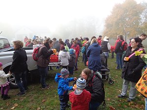 Auch bei Nebel kann man wandern