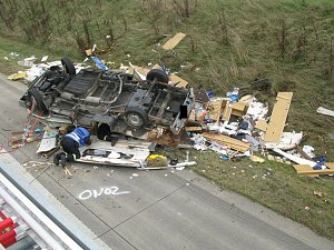 Wohnmobil komplett zerstört