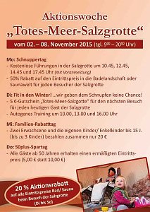 Aktionswoche Totes-Meer-Salzgrotte in der Kyffh&auml;user-Therme