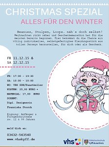 N&auml;hen im Advent!